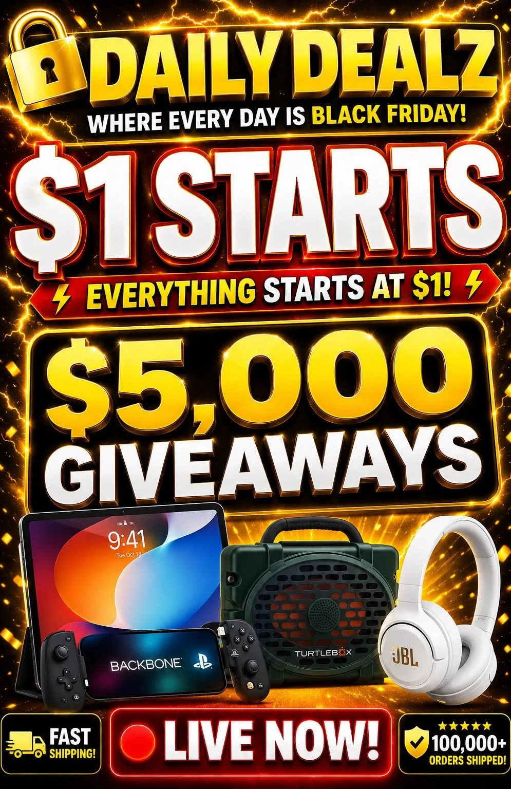 Thumbnail for live show