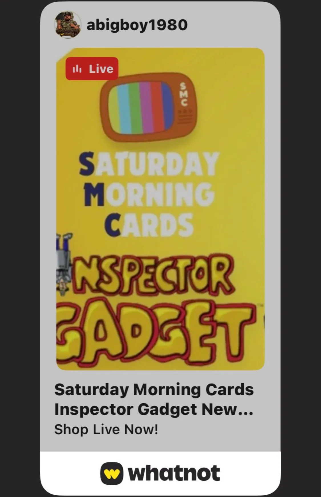 Thumbnail for live show