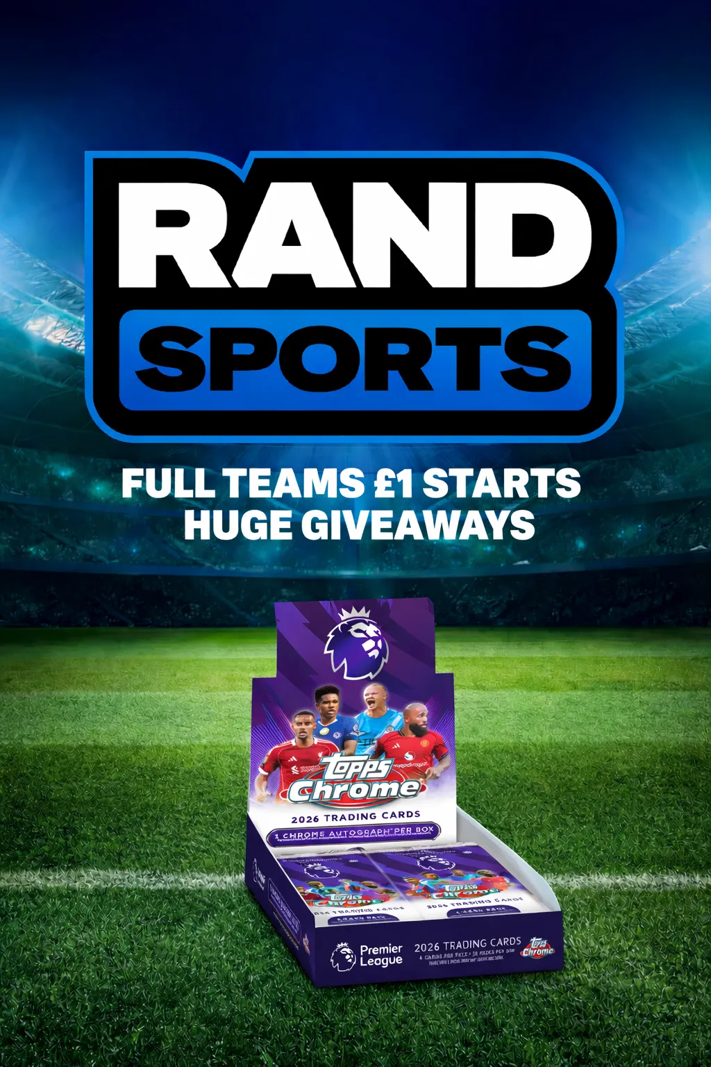 TOPPS EPL CHROME 25/26!!! £1 STARTS FULL TEAMS!!! HUGE GIVEAWAYS ALL STREAM!!!