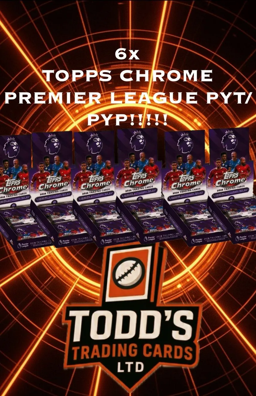 FREE BOX!!!! 6 x BOX TOPPS CHROME PREMIER LEAGUE HOBBY PYT/PYP!!!!