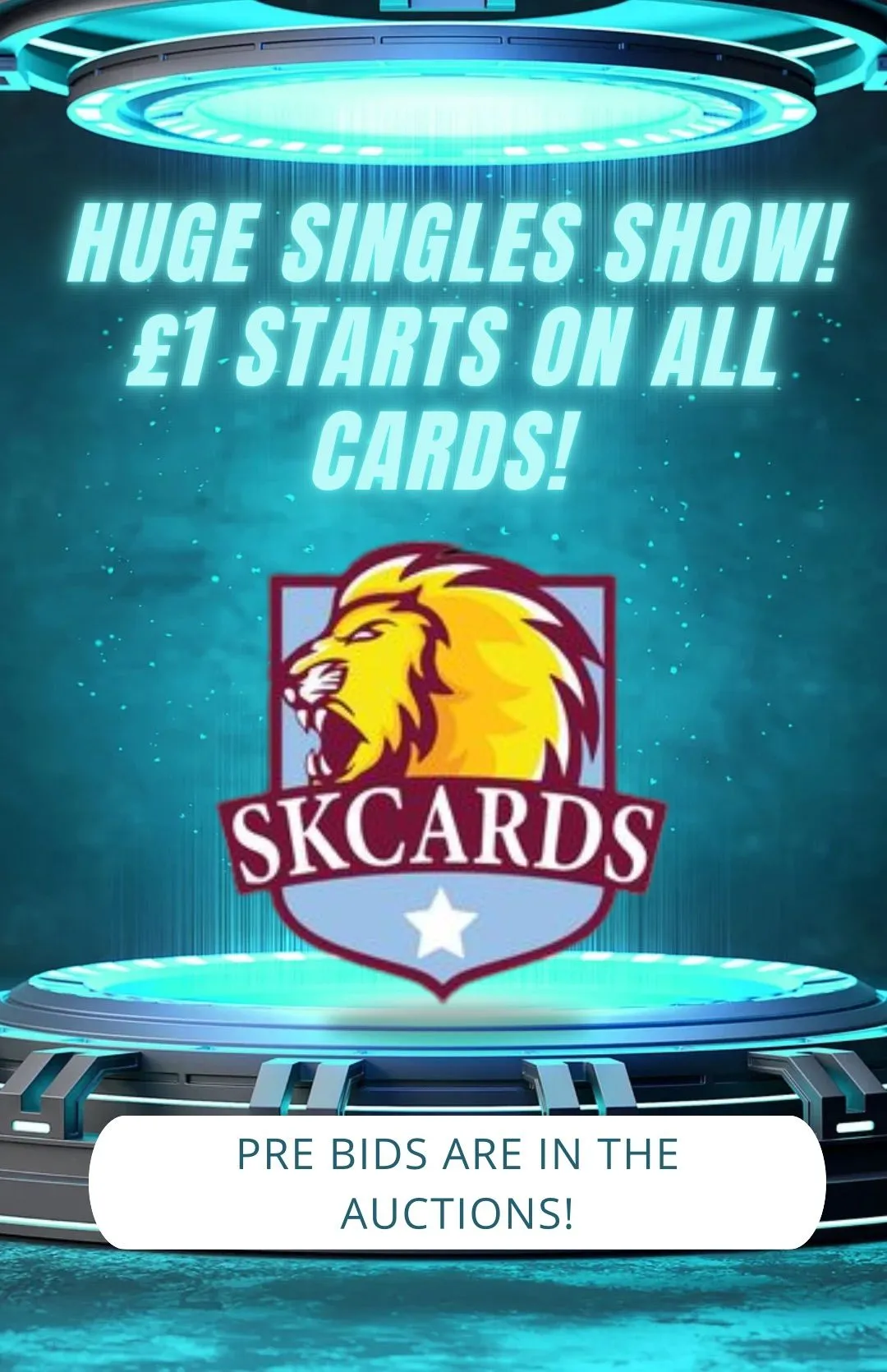 HUGE SINGLES SHOW! ALL CARDS £1 STARTS!!