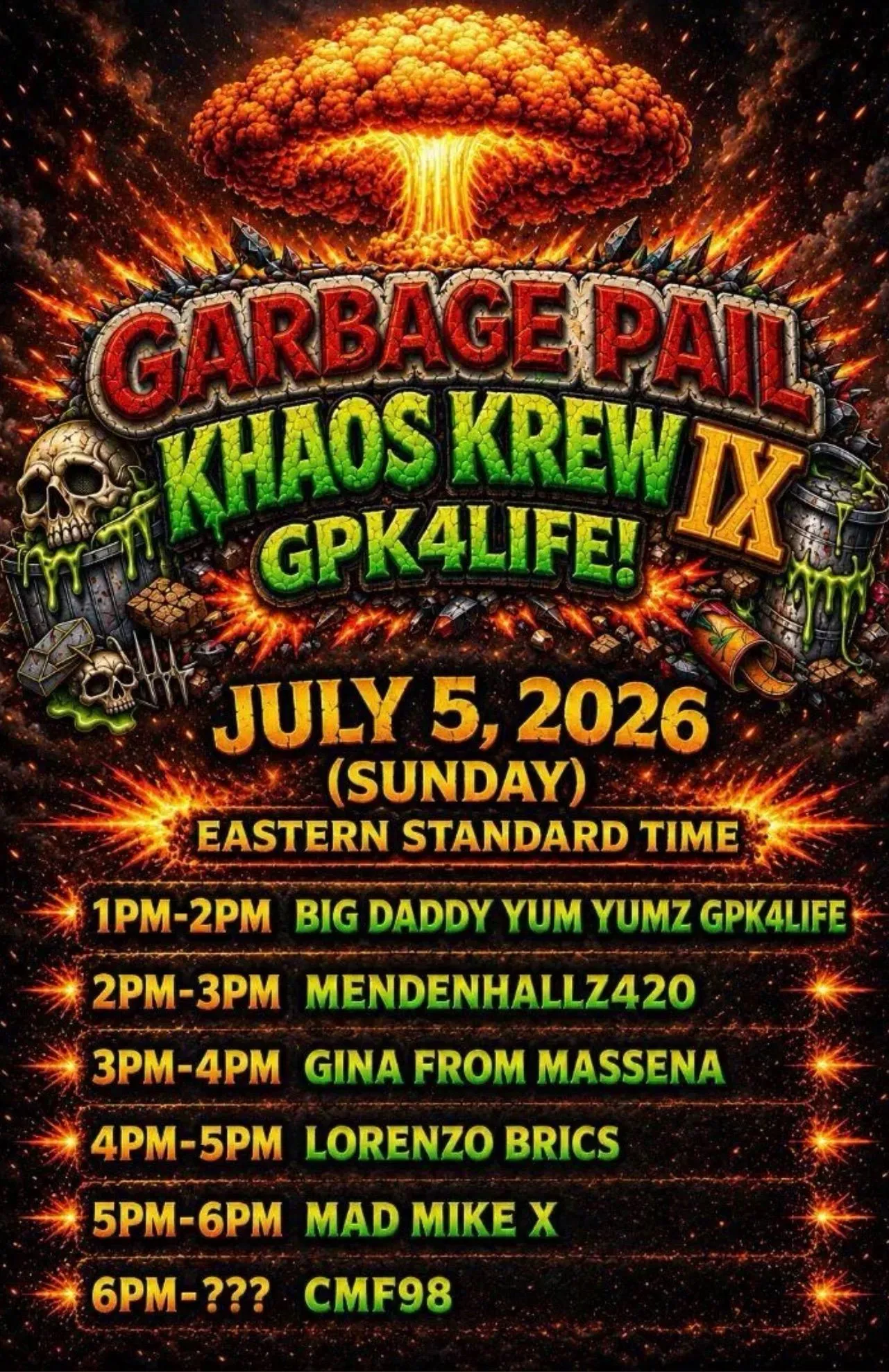 Thumbnail for live show