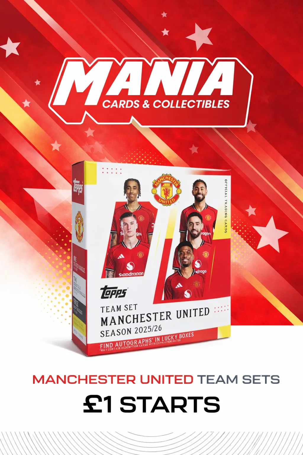 £1 STARTS MAN UNITED TEAM SETS - MAC