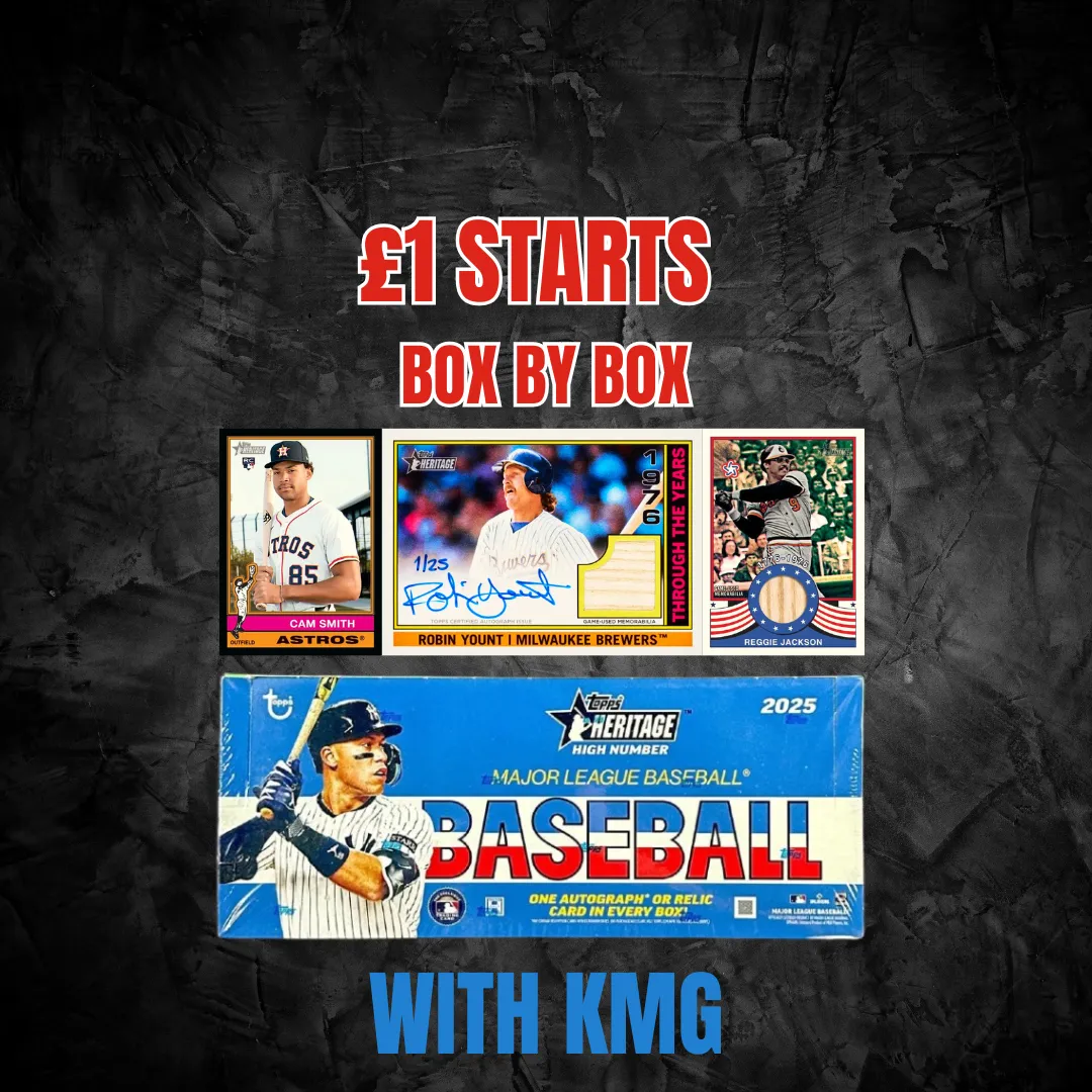 £1 STARTS - 2025 Topps Heritage High Number Baseball - Hobby Box (MLB, New Release, Case Break, American Sports)