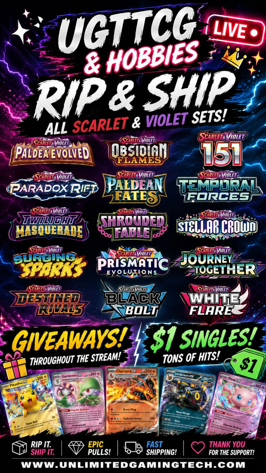 Thumbnail for live show