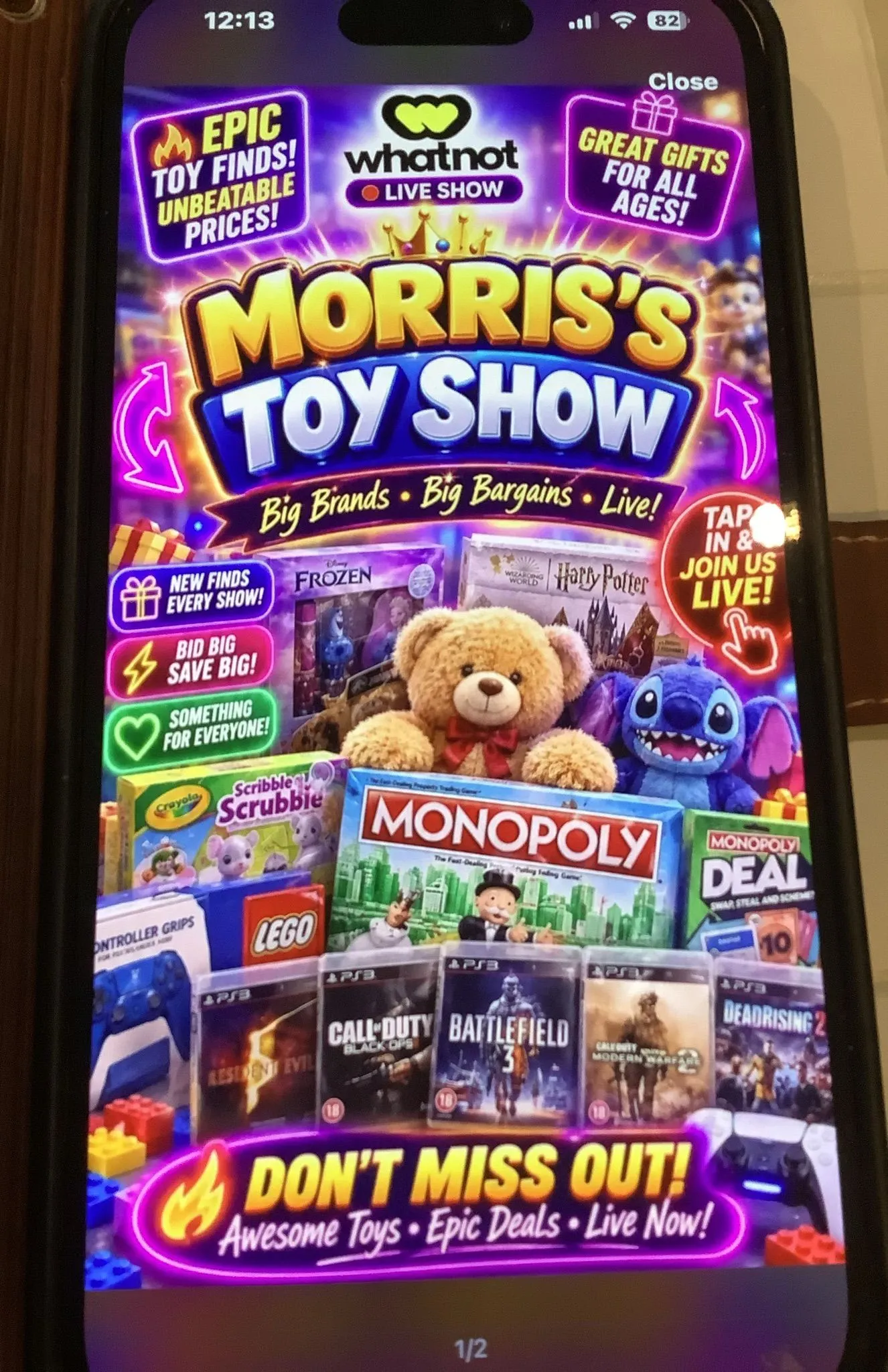Thumbnail for live show