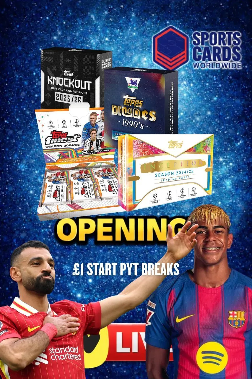 🇬🇧 £1 STARTS - PYT FOOTBALL BREAKS (INCEPTION/KNOCKOUT & DECADES) - PRE BIDS LIVE WITH BRIAN 👀