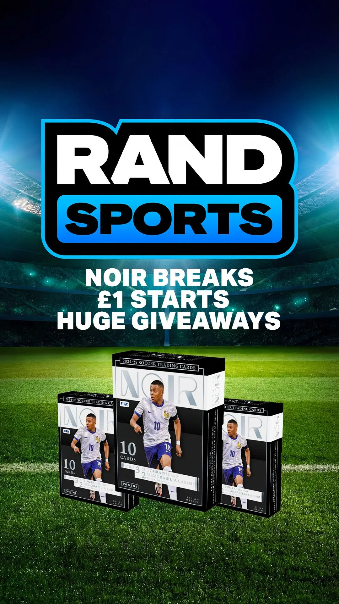 PANINI NOIR 24/25 - £1 STARTS FRESH CASE!!!