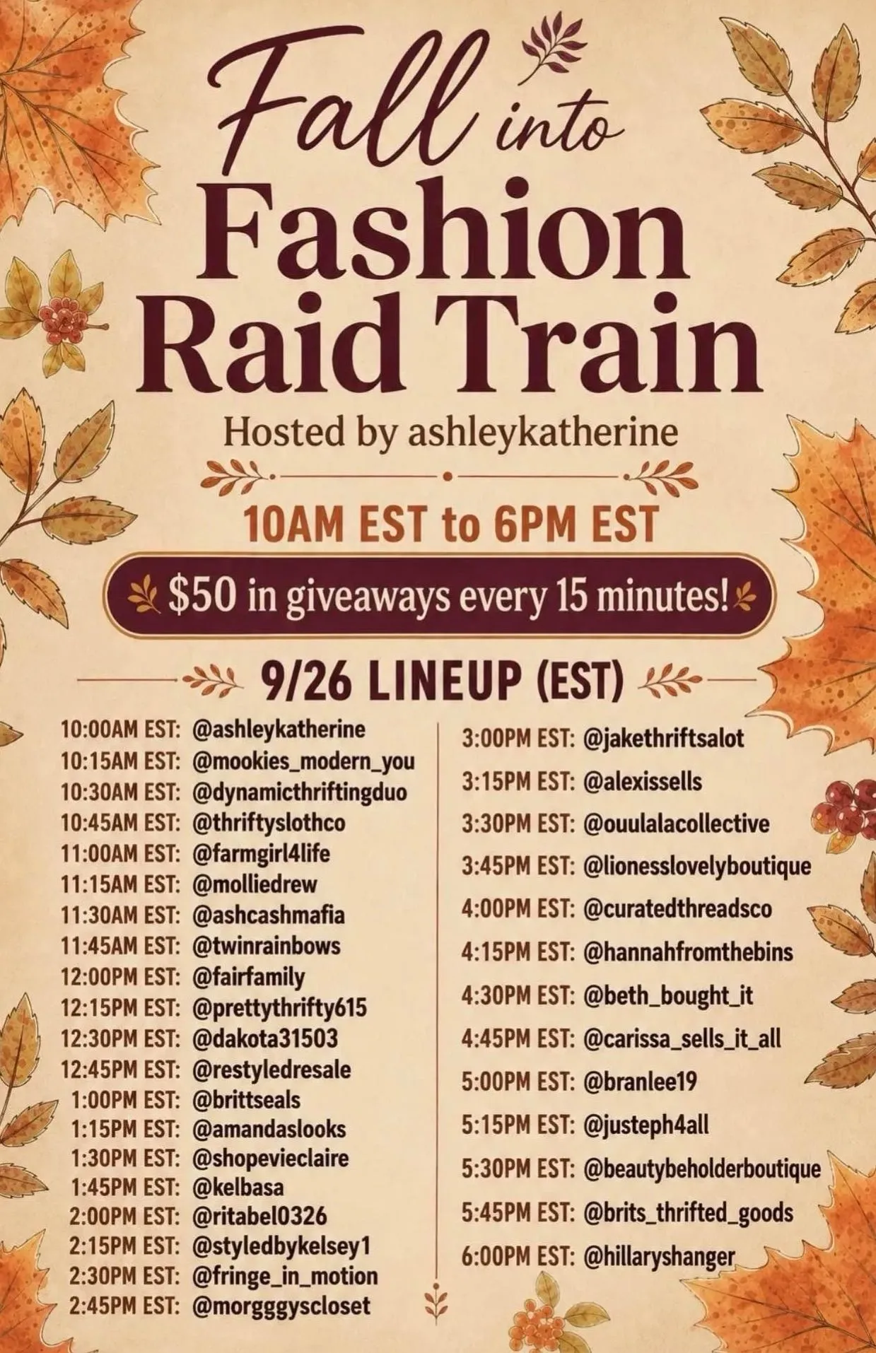 Thumbnail for live show