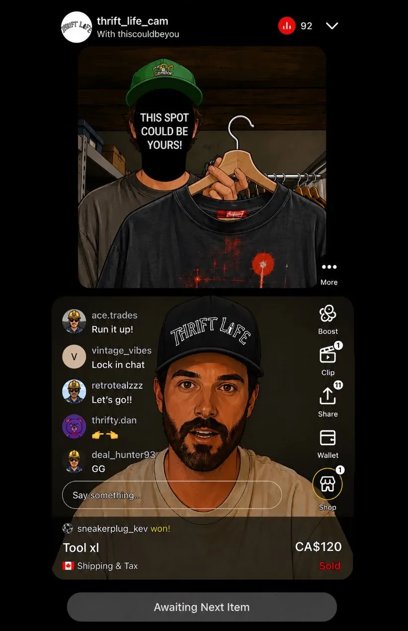 Thumbnail for live show