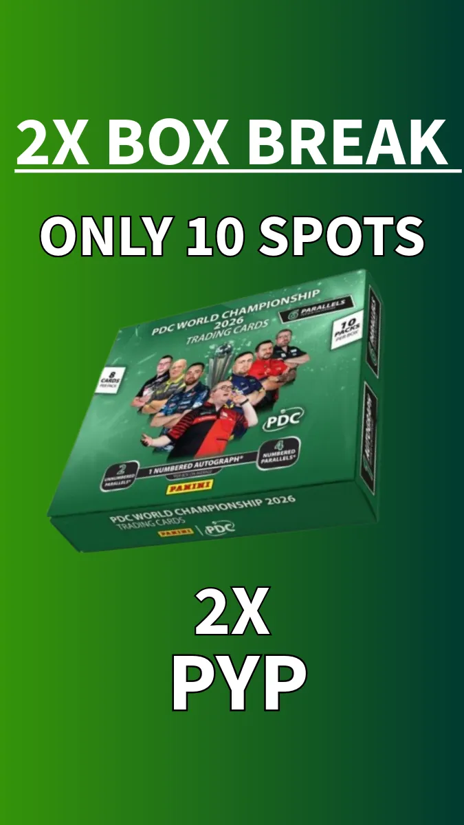 ONLY 10 SPOTS!!! 🎯PYP 2X PANINI PDC 2026 WORLD CHAMPIONSHIP BOXES