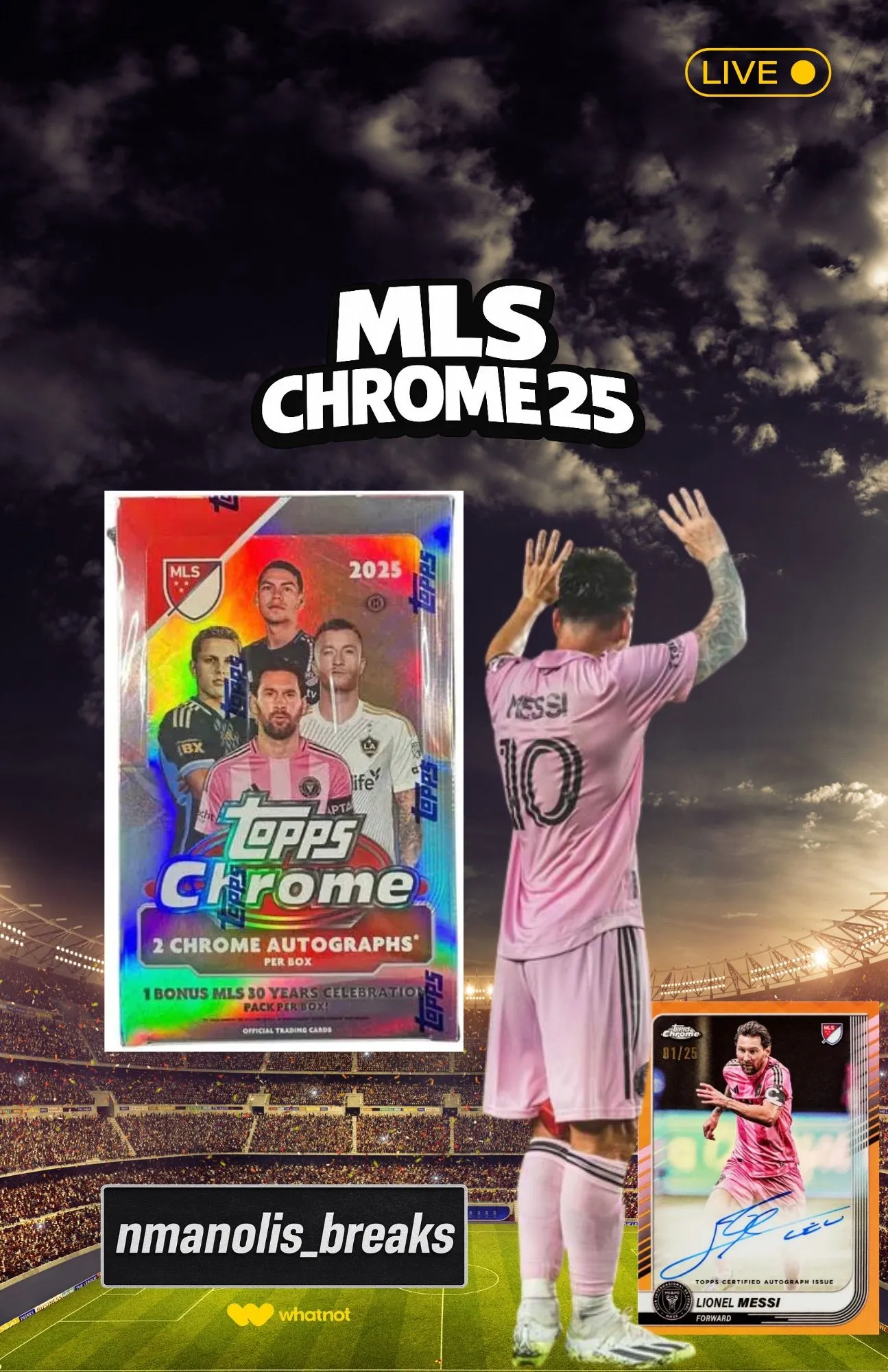 NEW‼️£1 STARTS! MLS CHROME 2025🔥