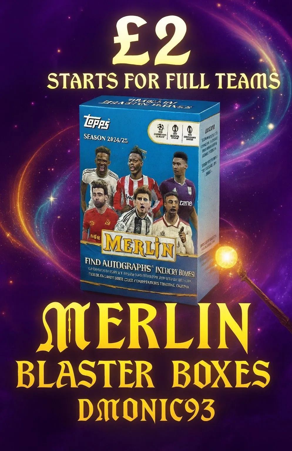 1st Break of 2026! 💫 Merlin Blaster 🗡 £2 Starts 🪙