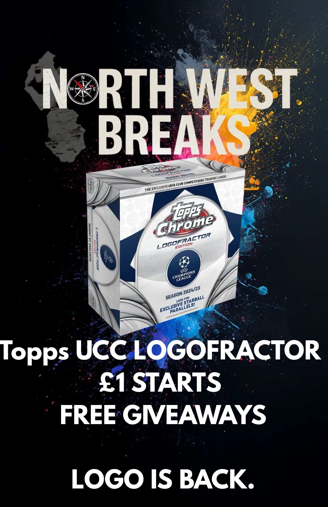 Topps UCC LOGOFRACTOR £1 STARTS 🔥