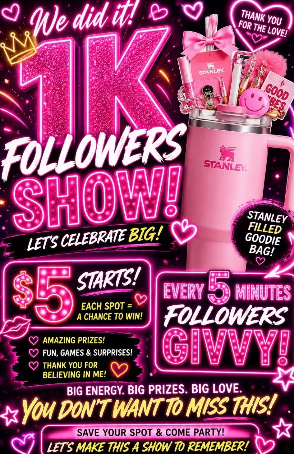 Thumbnail for live show