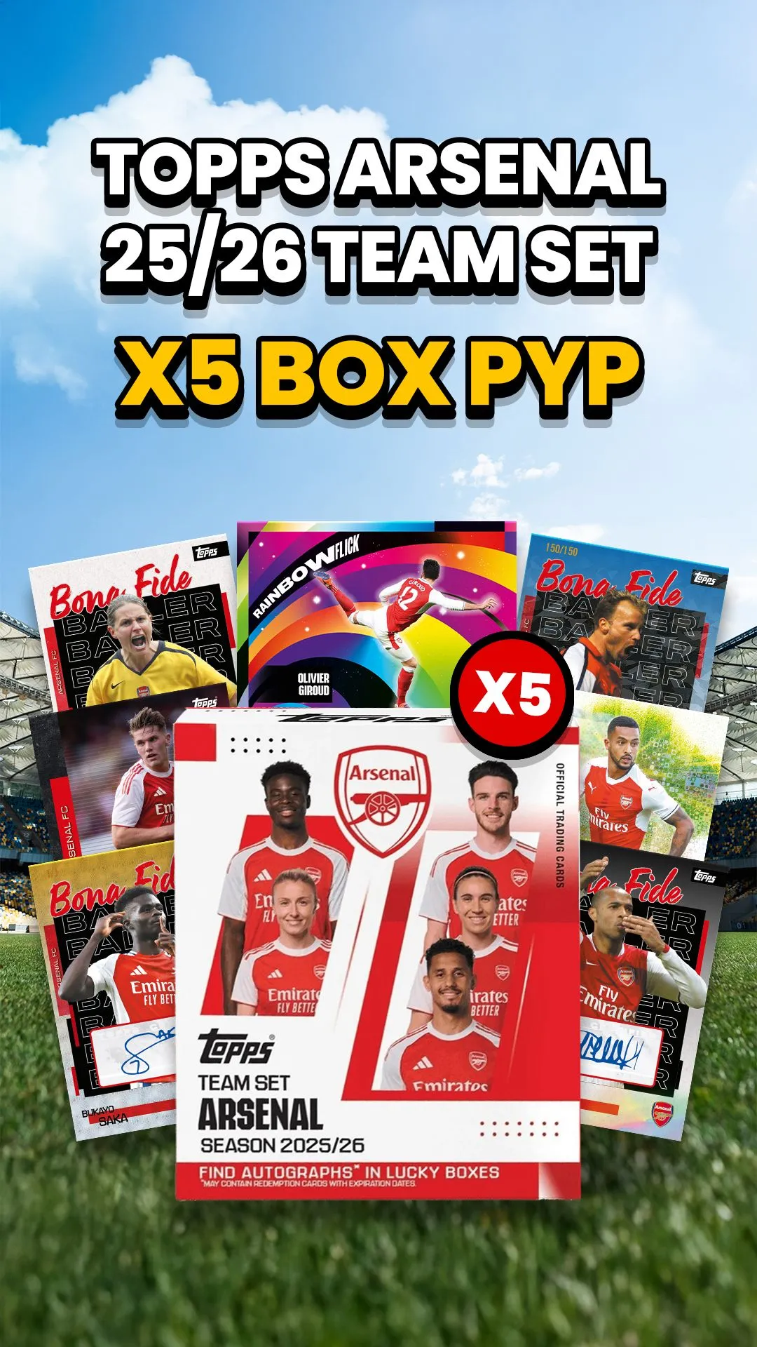 PYP! 5 BOX ARSENAL TEAM SETS! GIVEAWAYS ALL NIGHT!