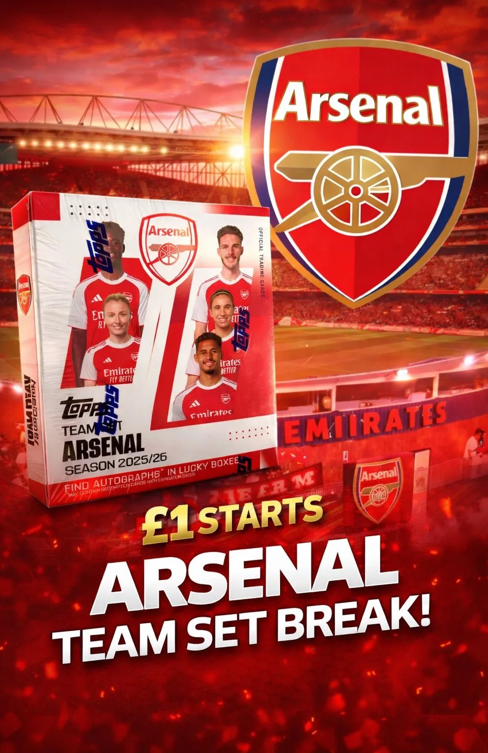 ARSENAL TEAM SET BOX!