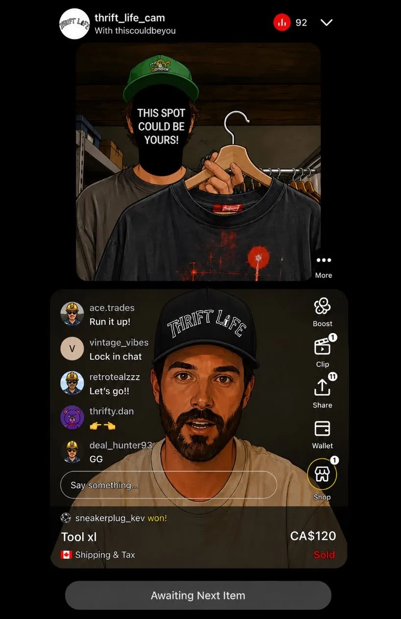Thumbnail for live show