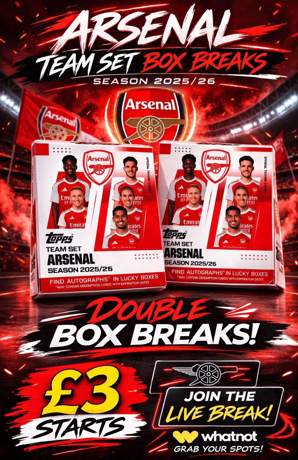 Arsenal team set double box breaks
