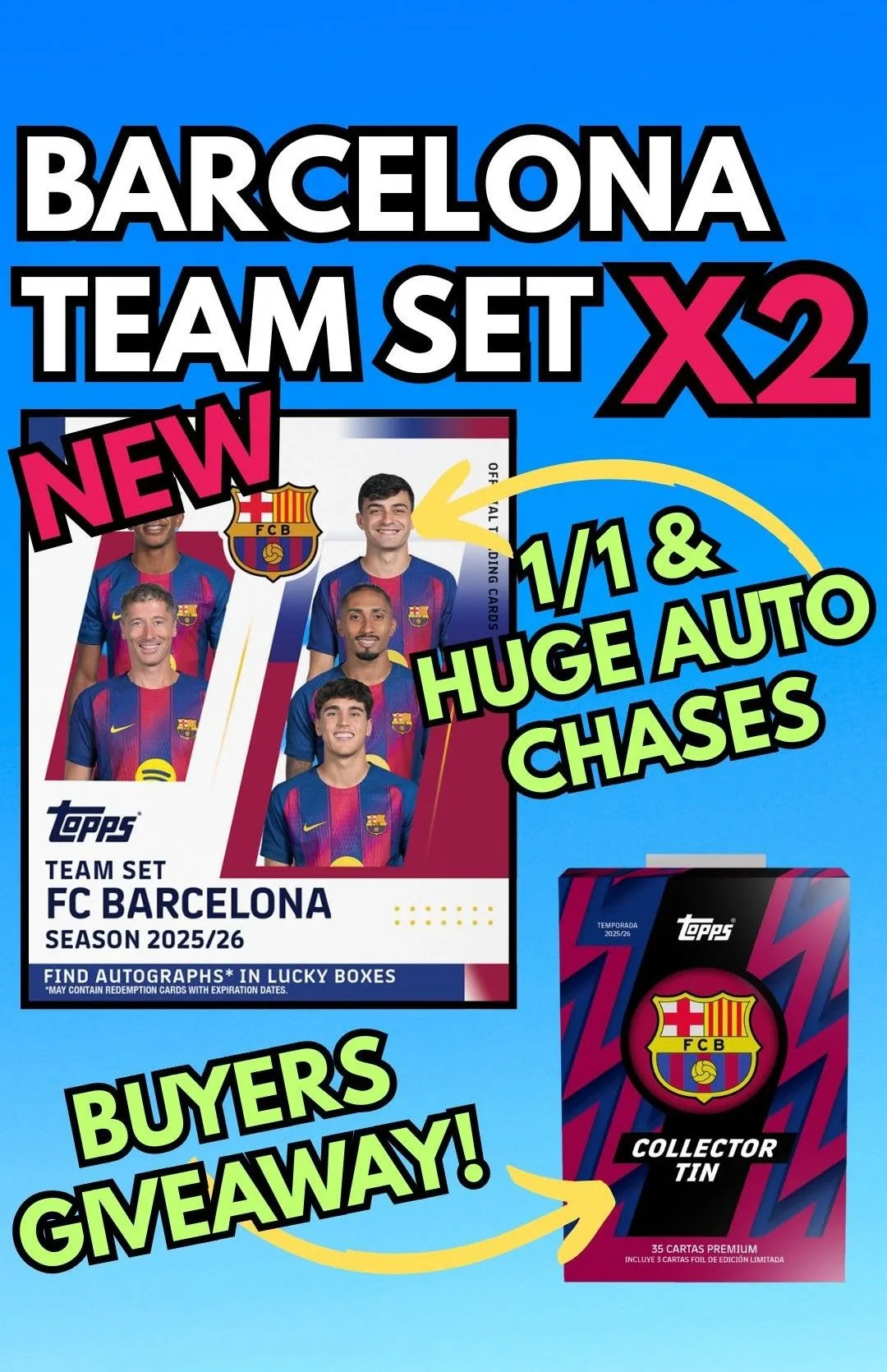 Autos/Packs/Nm'd Card Giveaways.