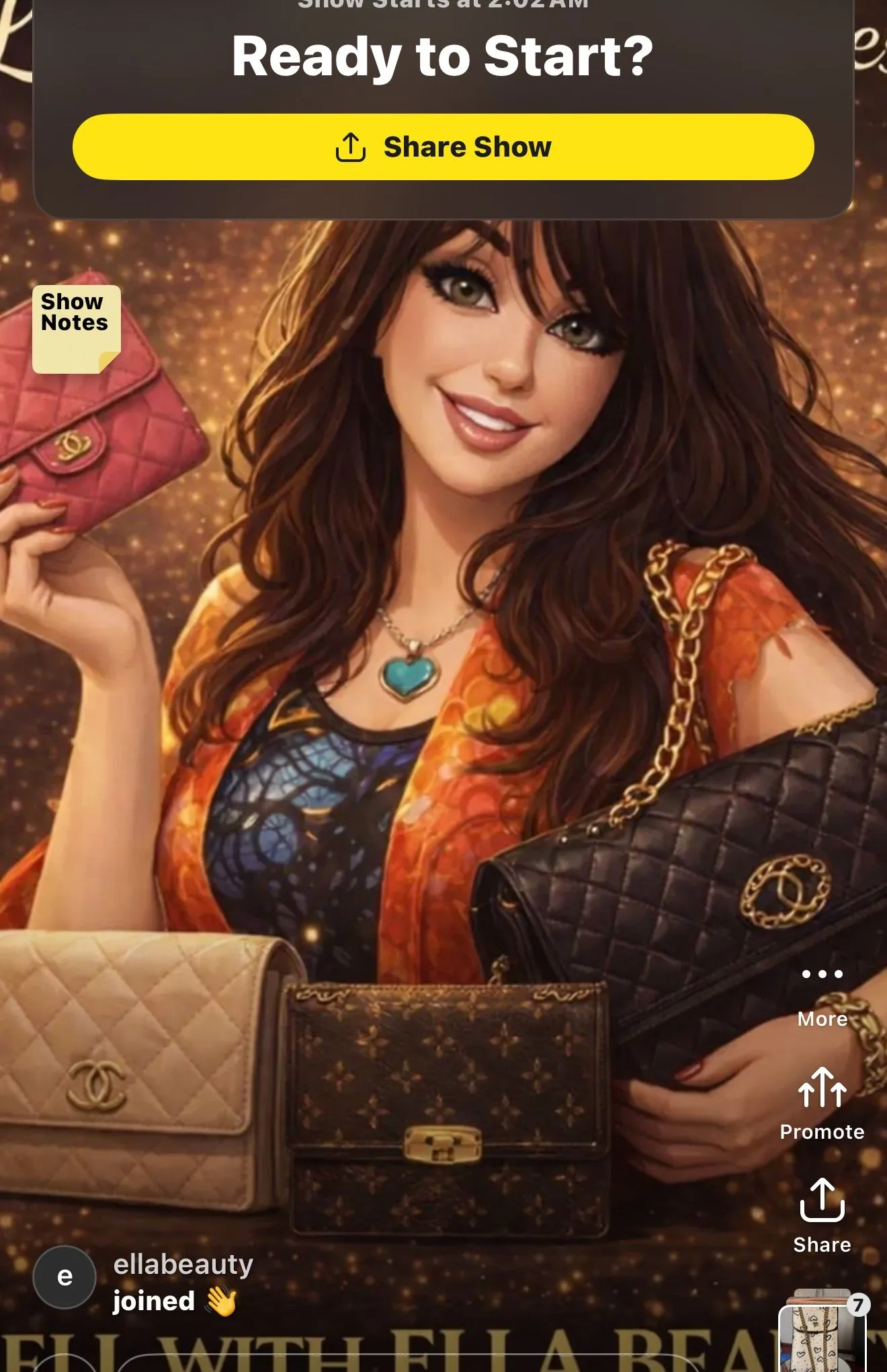 Thumbnail for live show