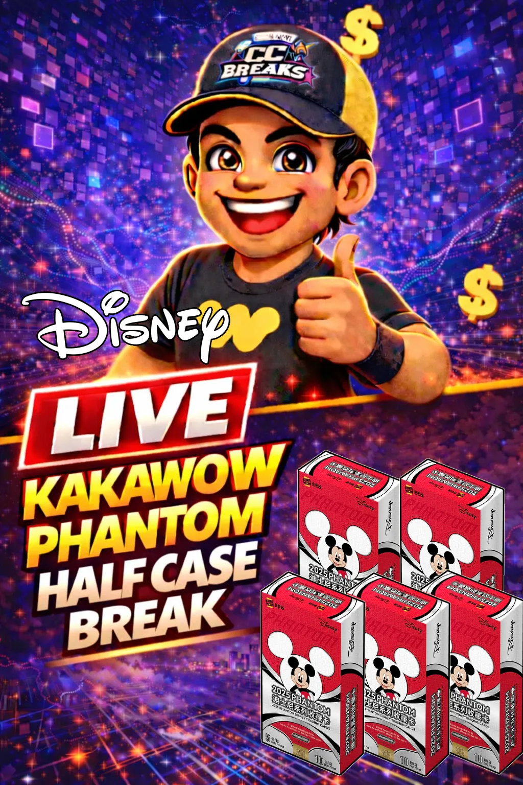 Disney Kakawow Phantom Half Case Break!!!