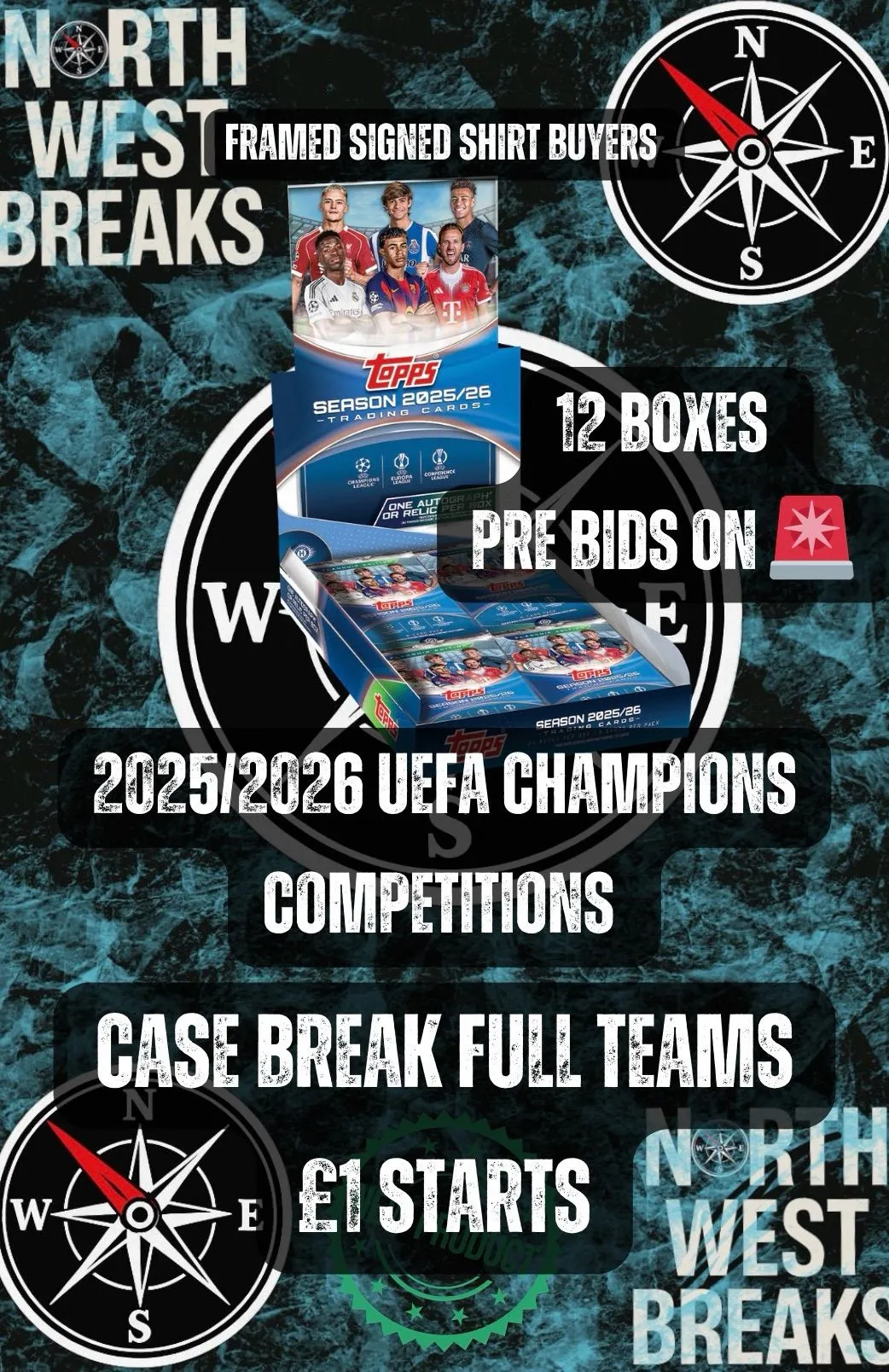 £1Starts-FullTeams-CaseBreak - 25/26 UCC Flagship Case Break