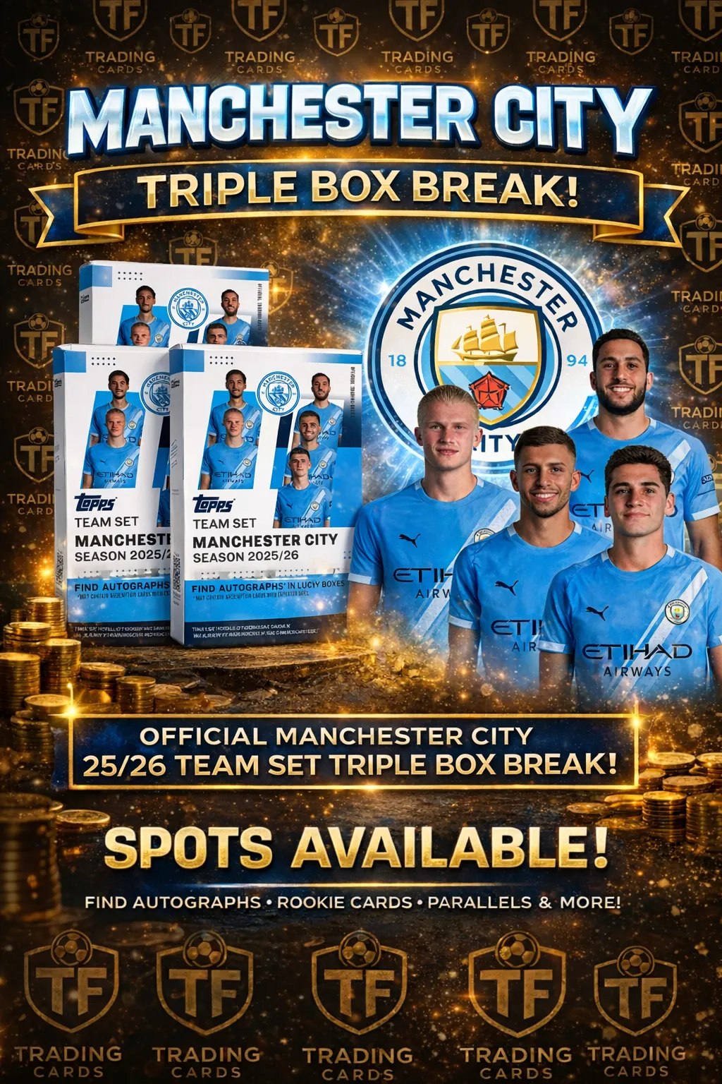 🔥Man City Team Set 25/26 - TRIPLE BOX BREAK🔥