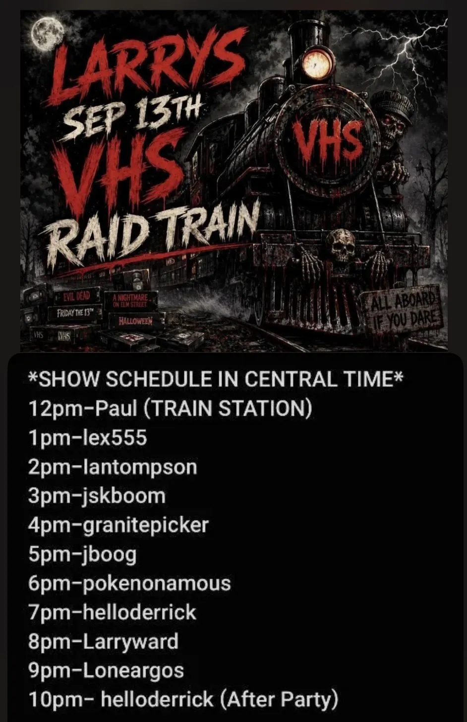 Thumbnail for live show