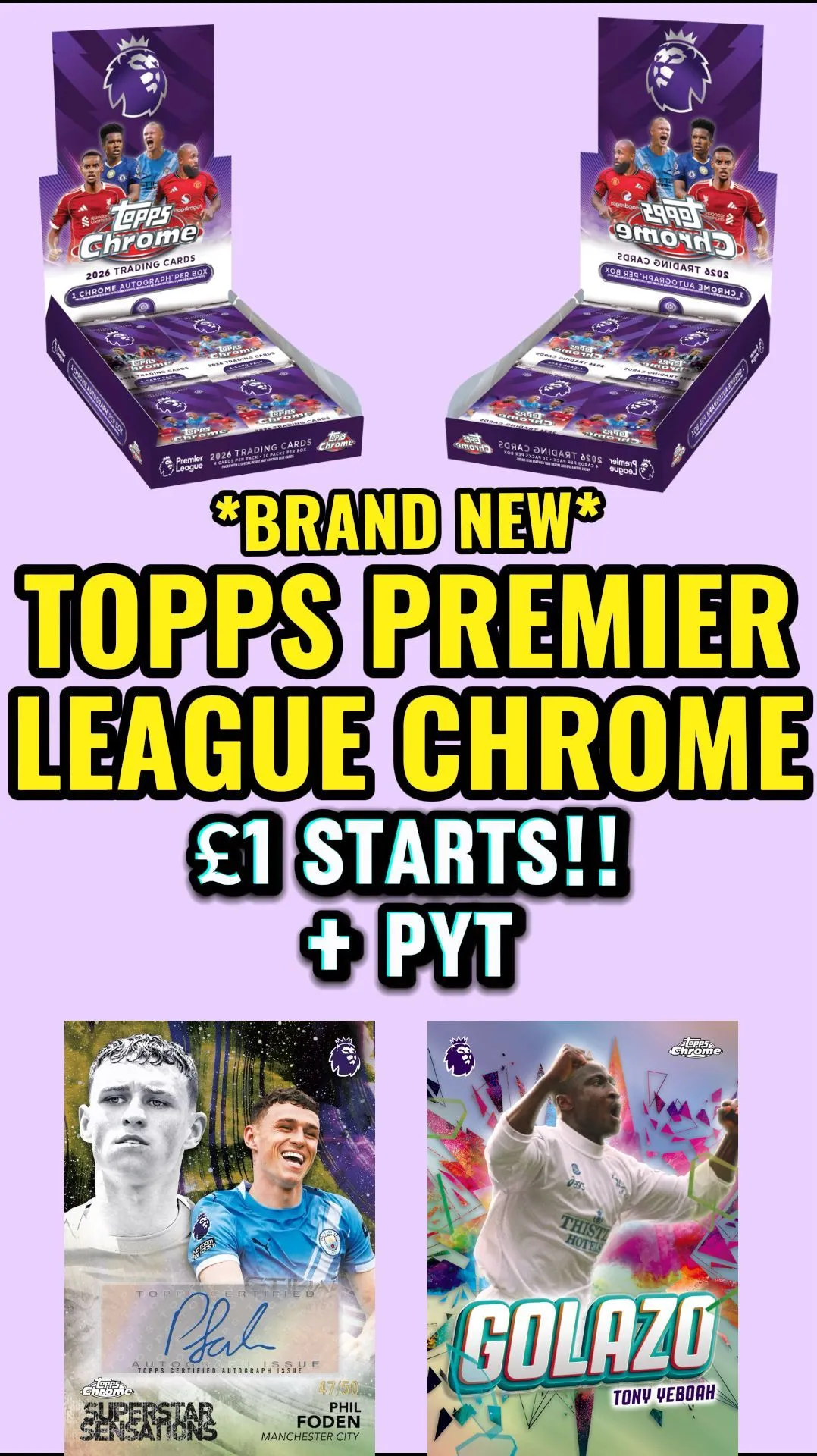 TOPPS CHROME PREMIER LEAGUE *BOOKMARK THIS*