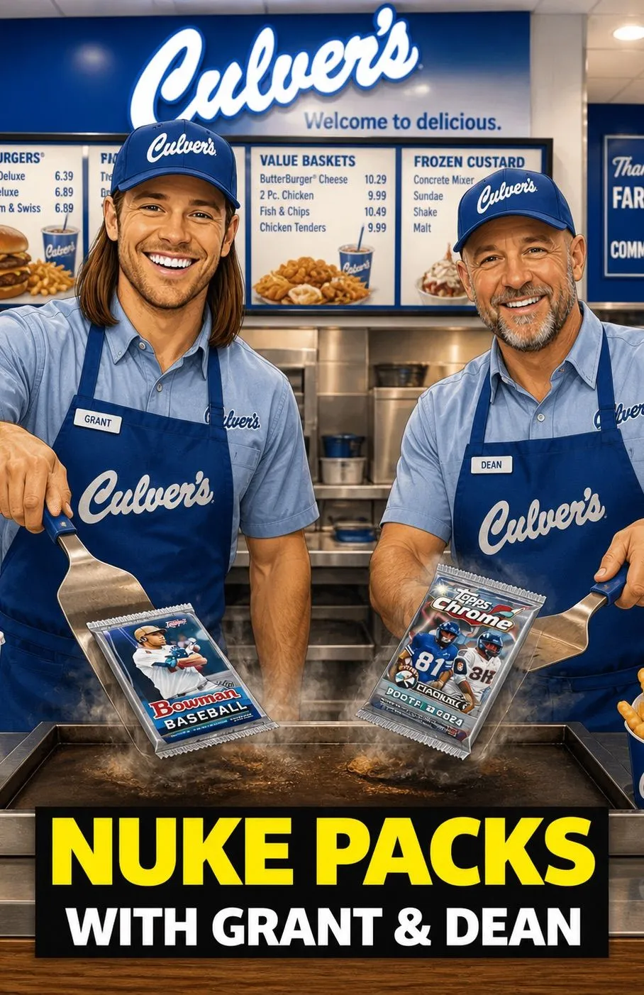 ONLY NUKE SEALED PACKS W/ GRANT & DEAN!🍔27