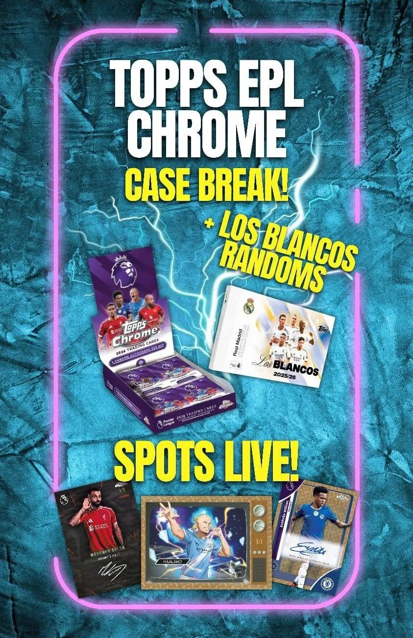 Topps EPL Chrome Case Break! (12 Box)