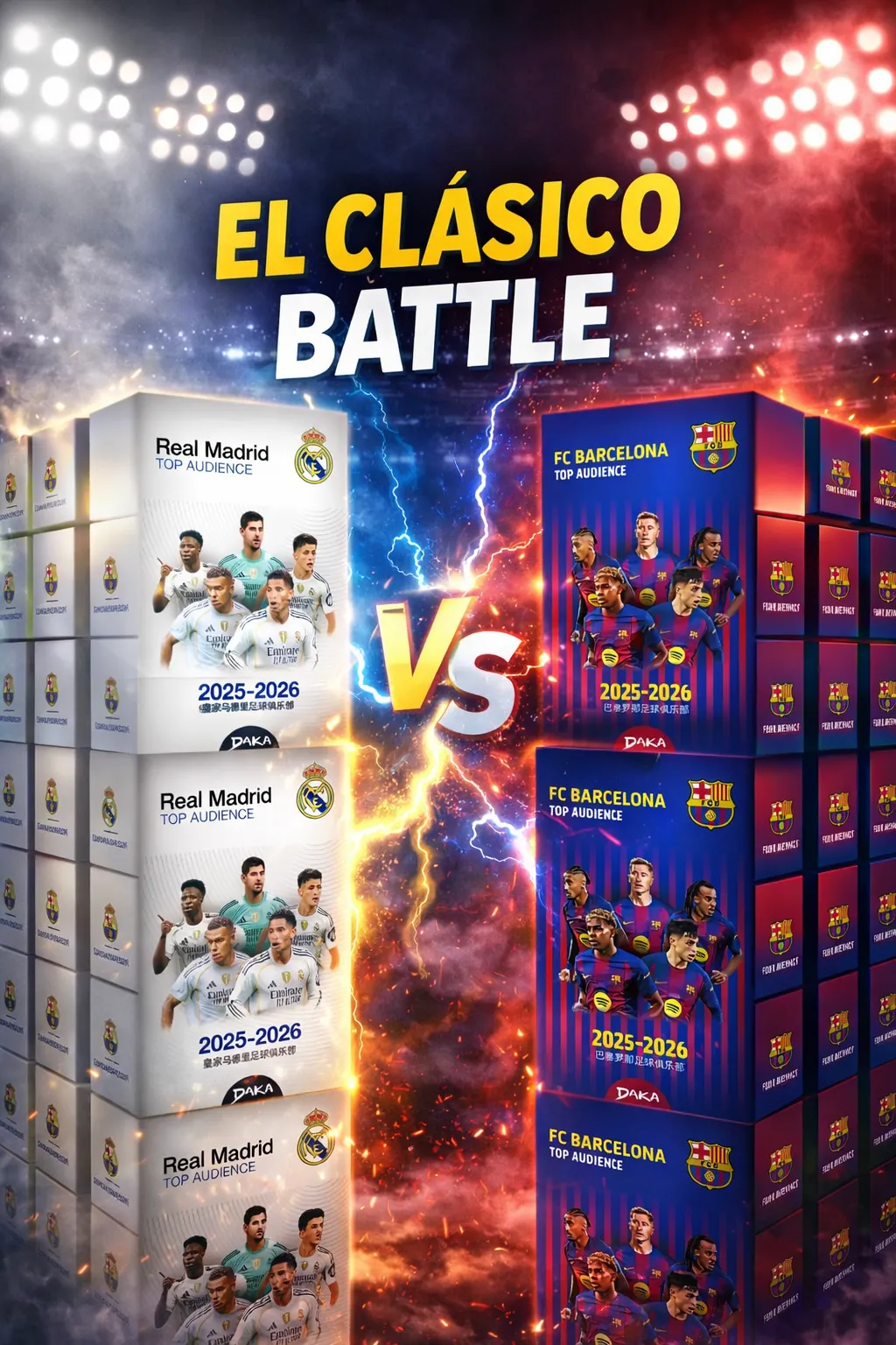 £1 Starts Double Box Break! El Clasico Box Battle, Random Spot, DAKA, Real Madrid And Barca Mixed Spots