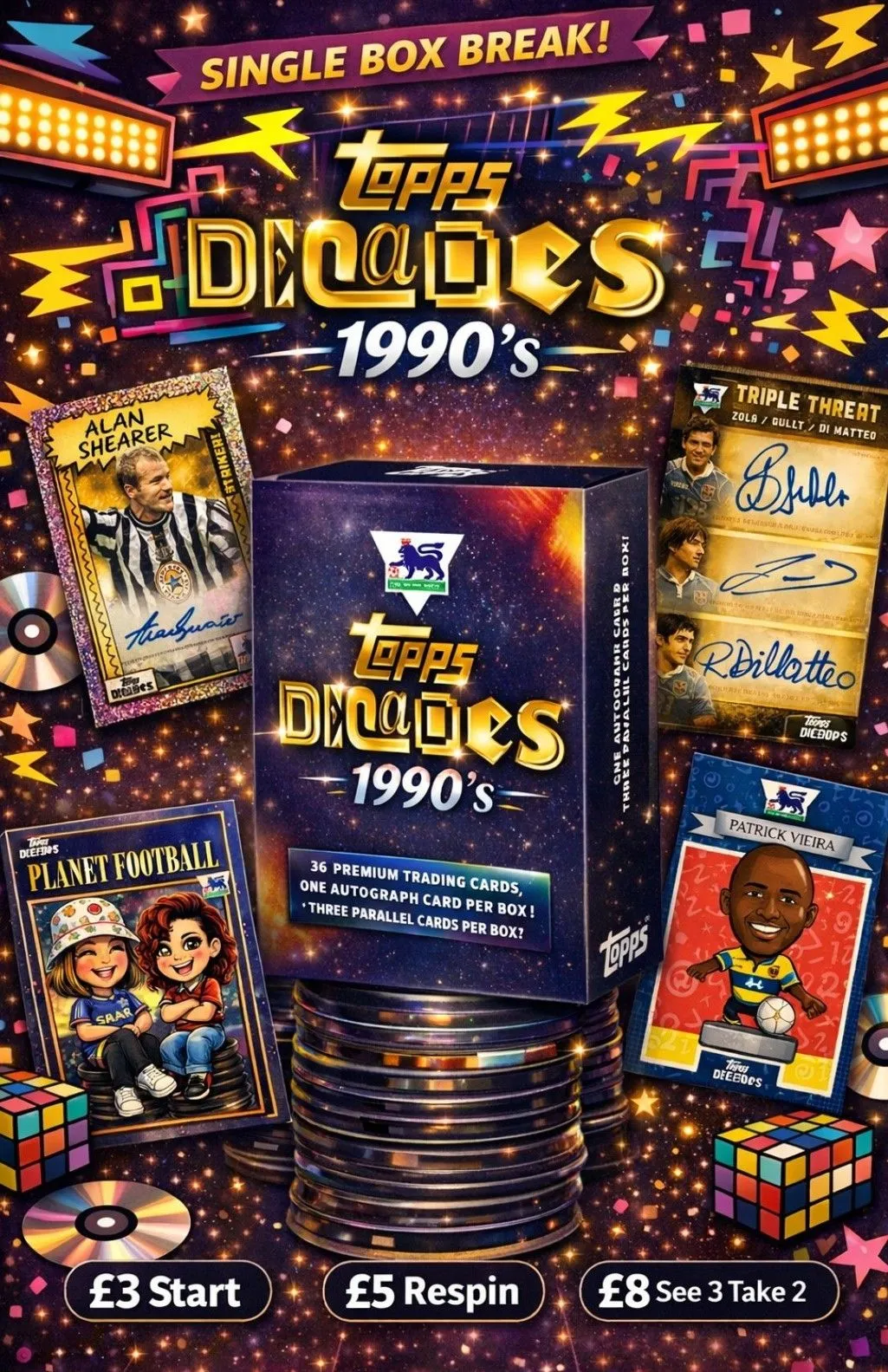 🇬🇧 Topps Decades 1990 - Single Box Break