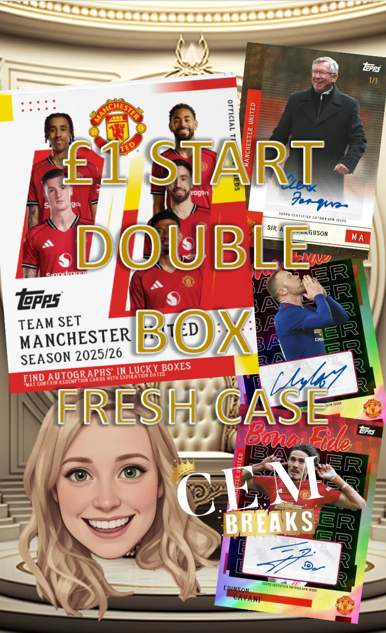 £1 DOUBLE MAN UTD TEAM SET HUGE CHASES & GIVEAWAYS!!