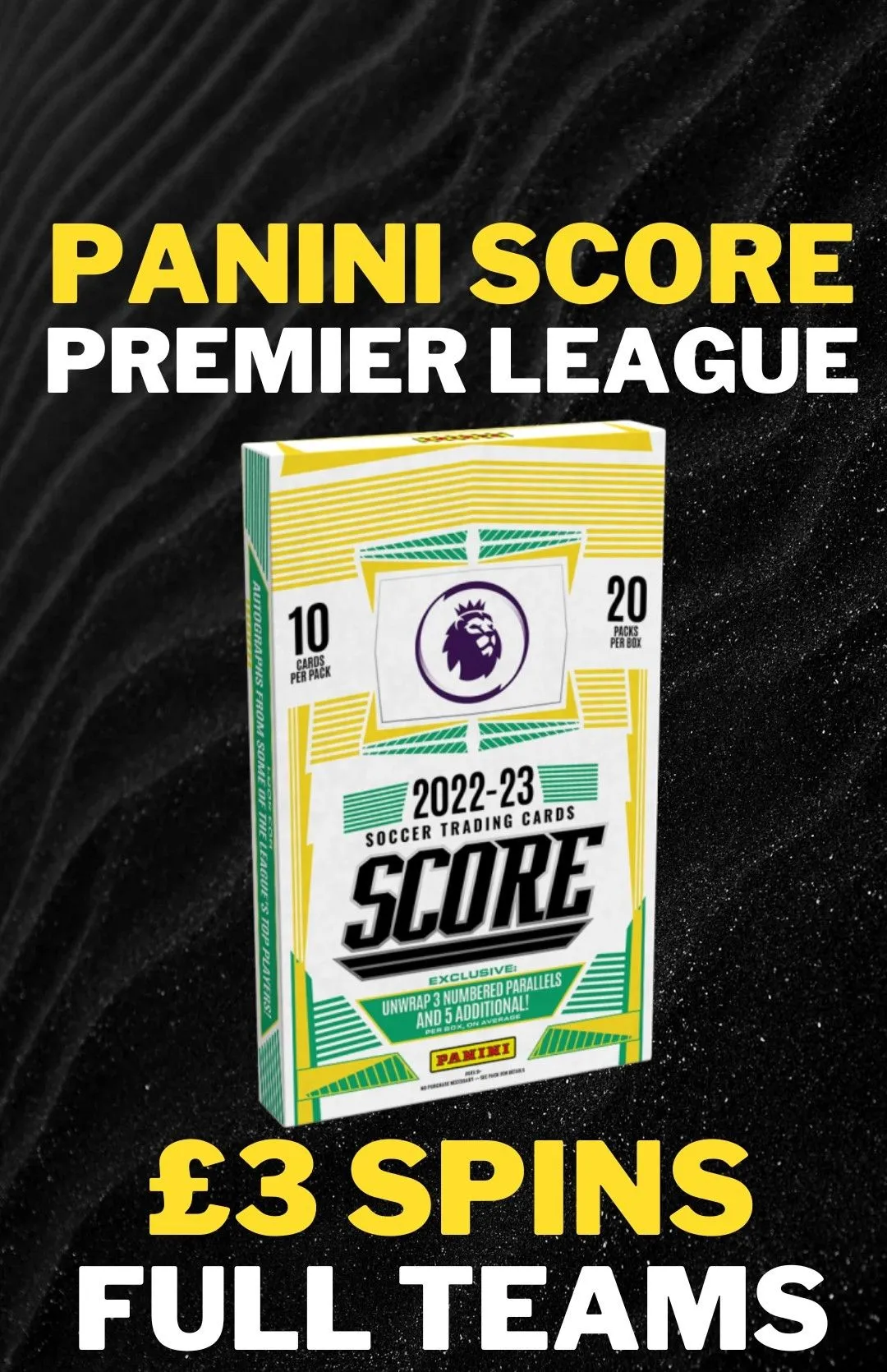 PANINI SCORE PREM - £3 FULL TEAMS ⚽️