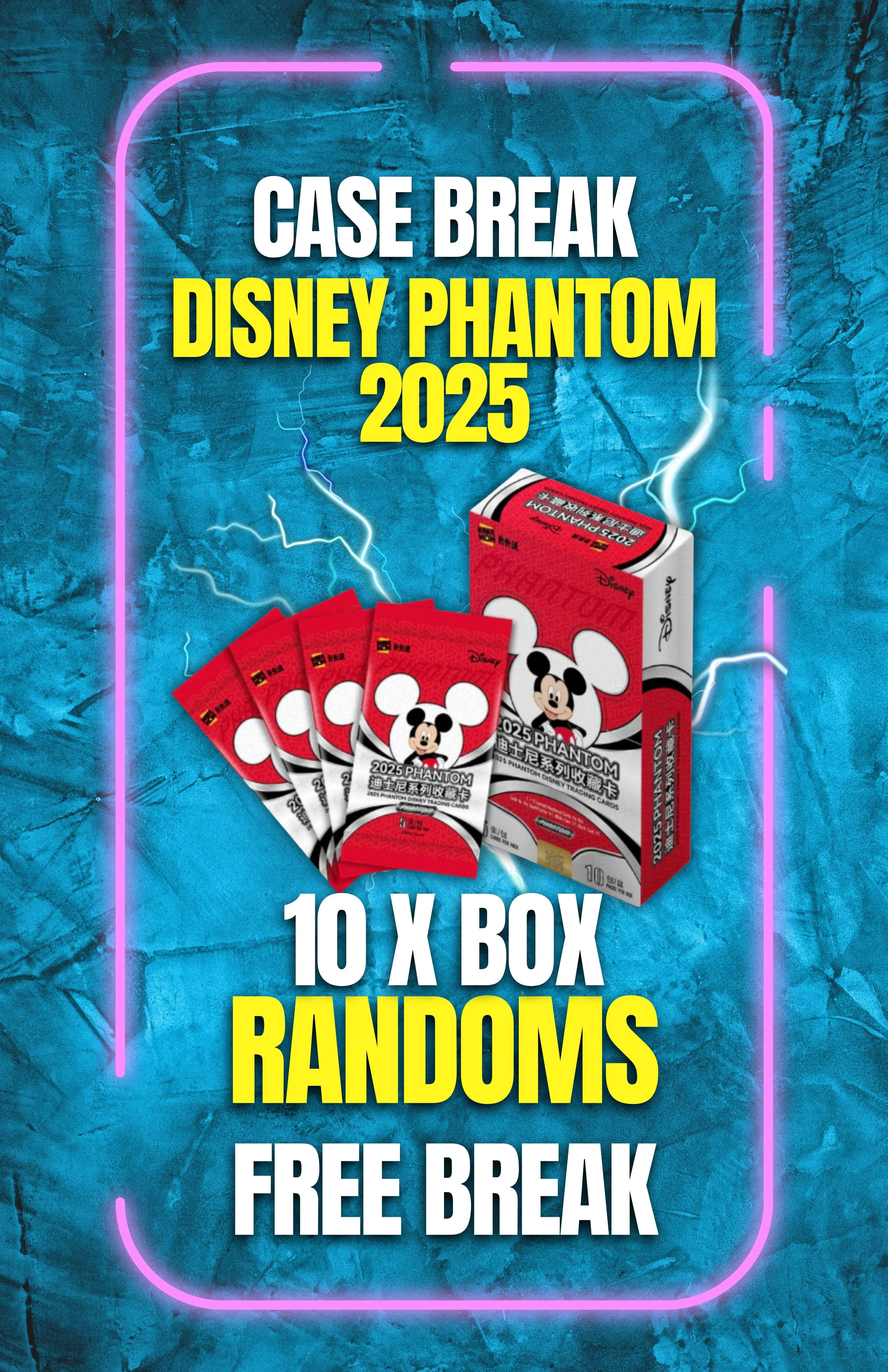 Disney Phantom Case Break Randoms (10 Box)
