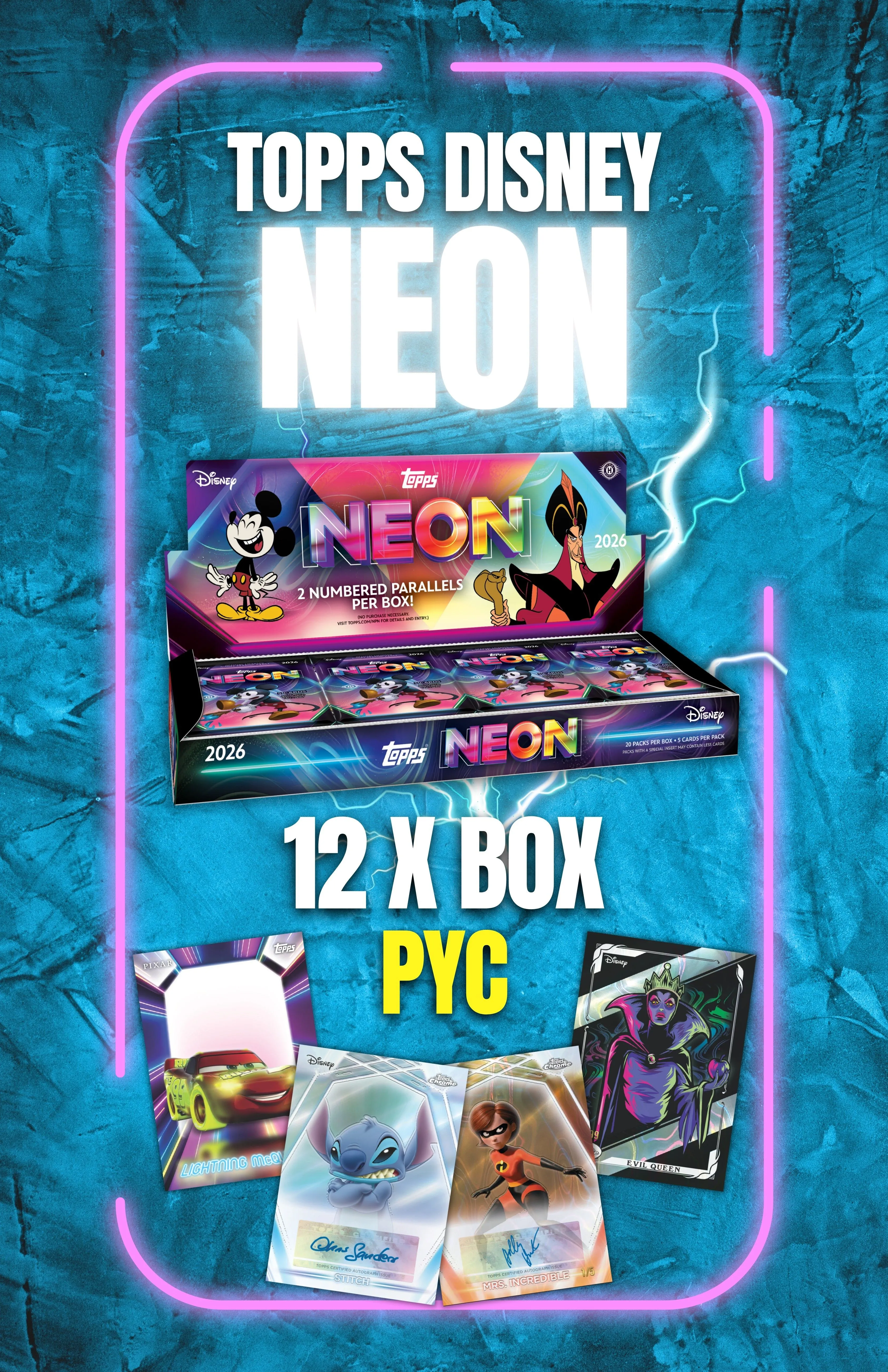 DISNEY NEON HOBBY CASE BREAK!!