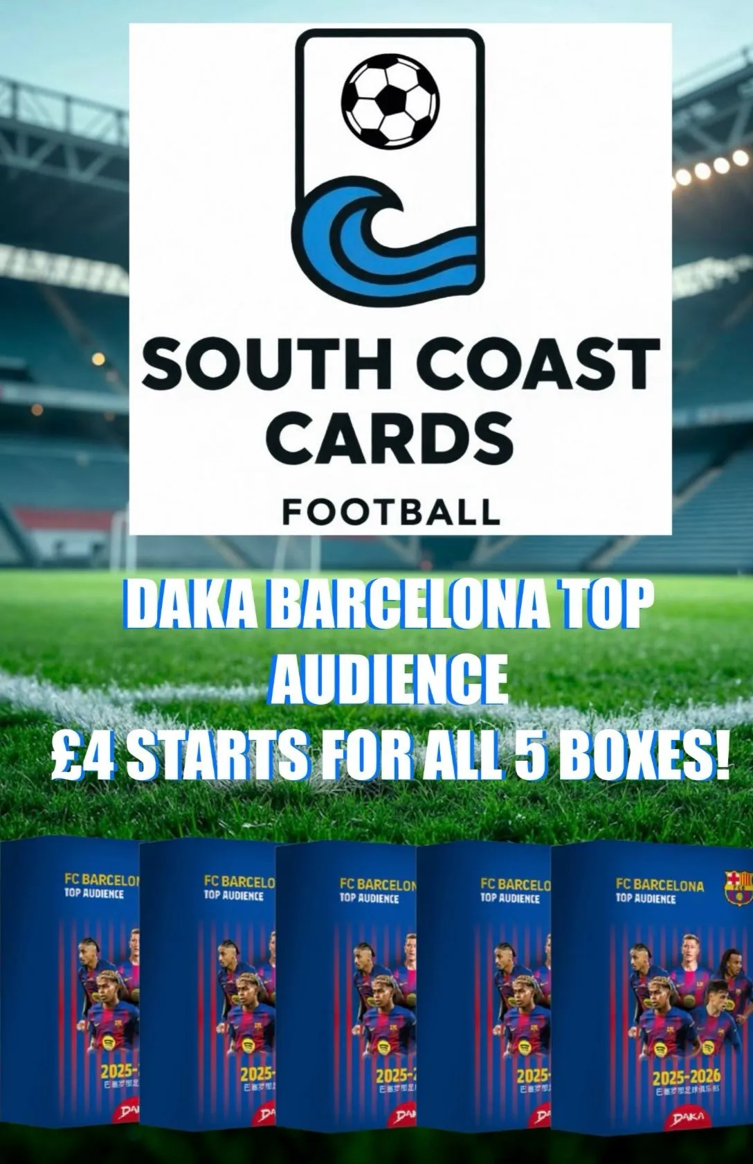 NEW BARCELONA DAKA 25/26 - £4 STARTS FOR ALL 5 BOXES