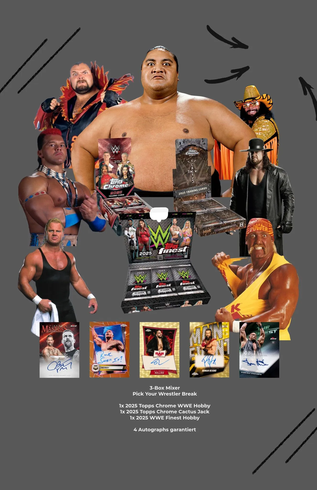 🇩🇪 🔥 2025 FINEST WWE MONDAY NIGHT RAW PICK YOUR WRESTLER AB 1€ 🔥