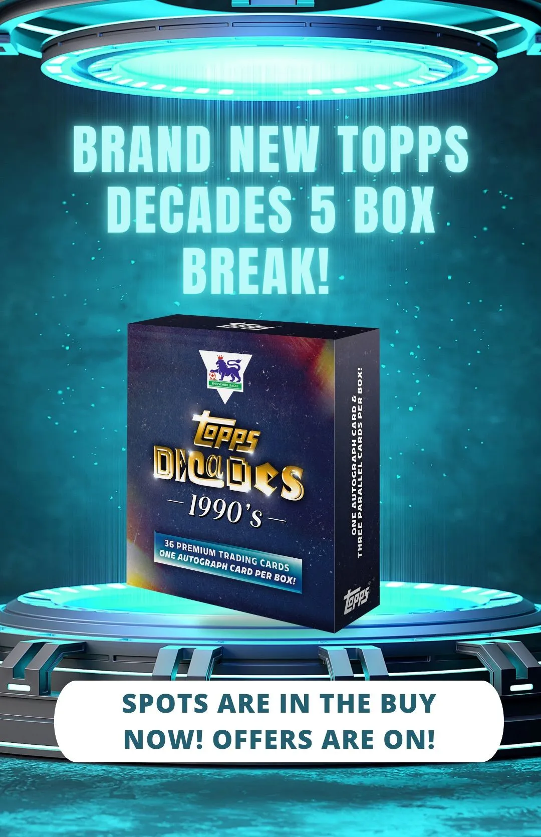 BRAND NEW 5 BOX TOPPS DECADES BREAK!