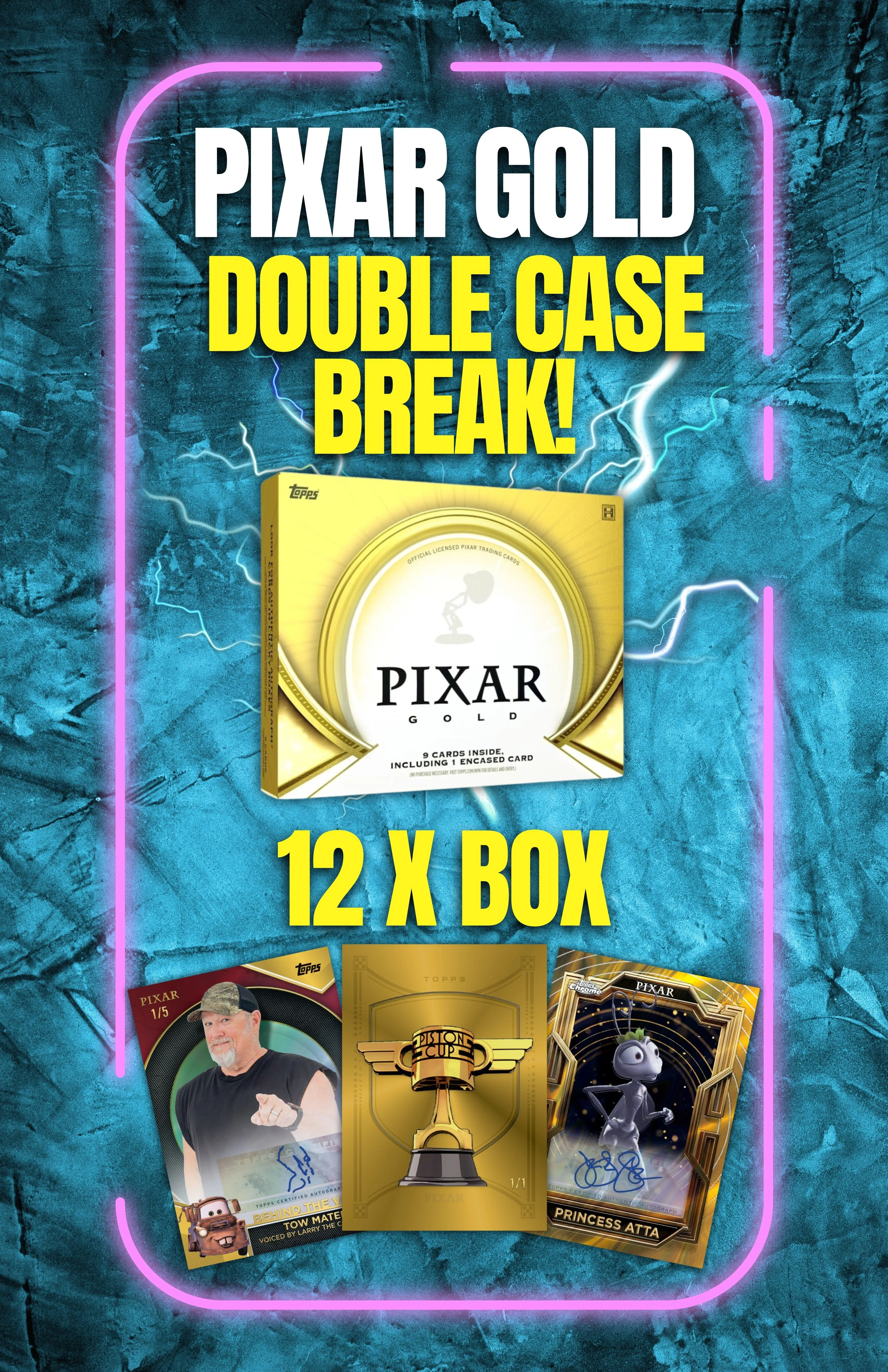 PIXAR GOLD DOUBLE CASE BREAK (12 BOX)