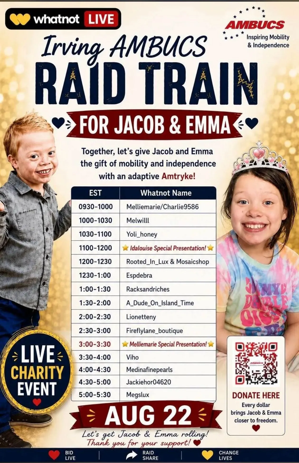 Thumbnail for live show