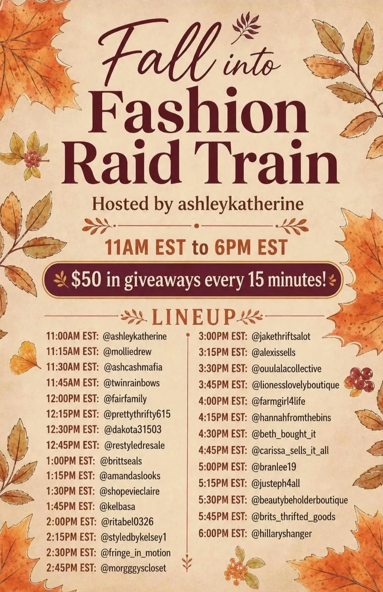 Thumbnail for live show