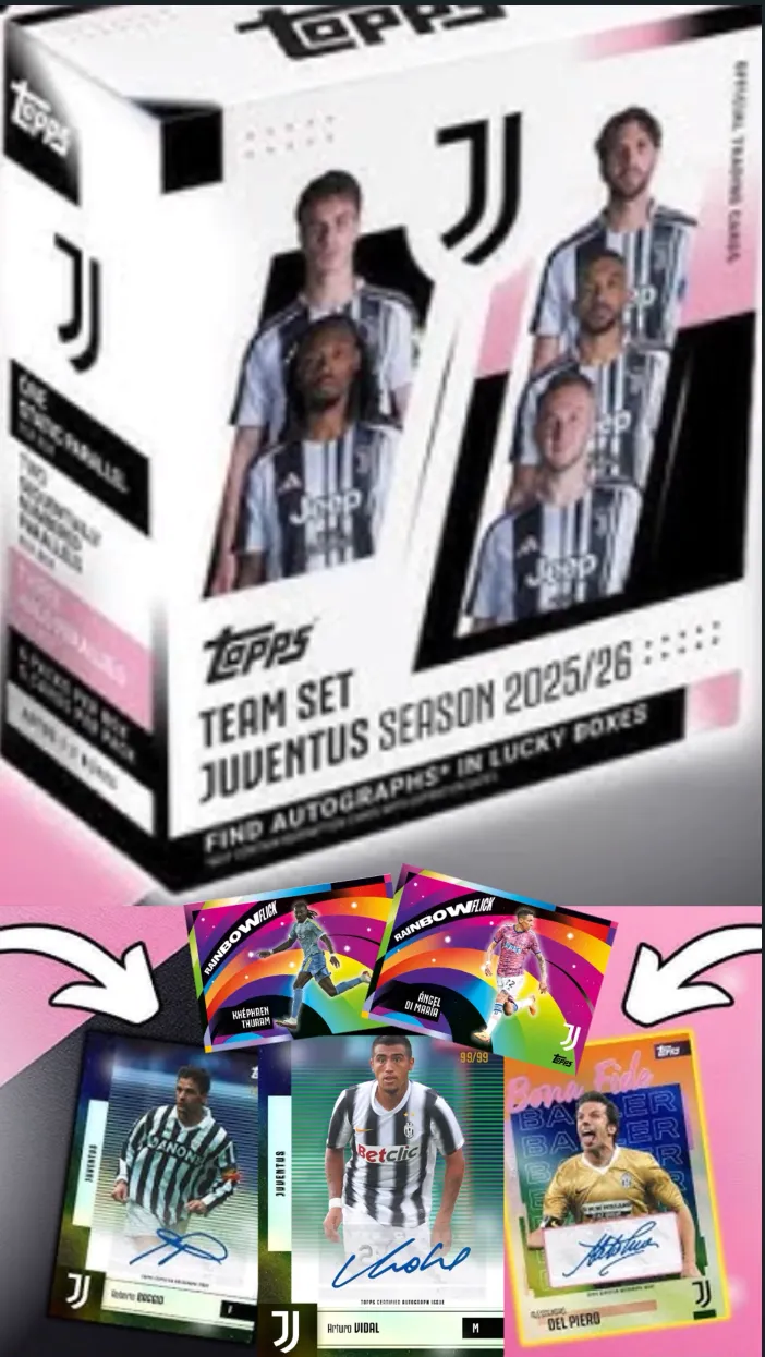 Topps Juventus 2025/26 Team Set Box (4 Boxes)