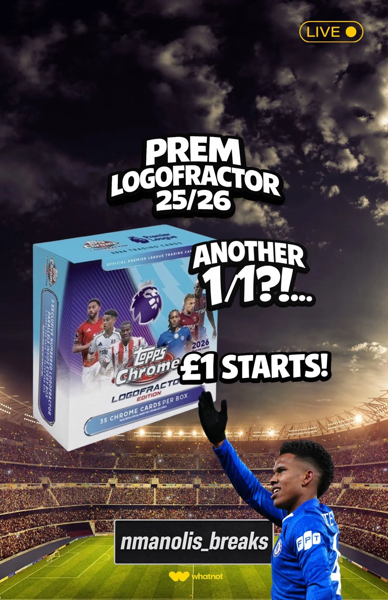 £1 STARTS‼️PREM LOGOFRACTOR 25/26🔥