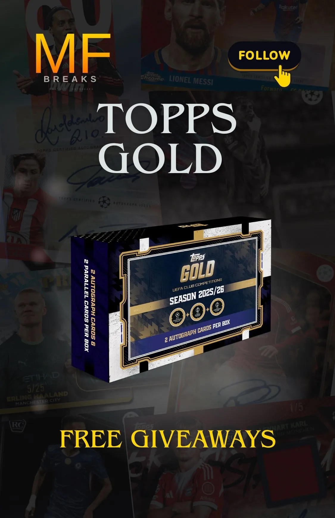 DOUBLE HOBBY BREAK! TOPPS GOLD - 4 AUTOGRAPHS GUARANTEED  🔥 FREE GIVEAWAYS