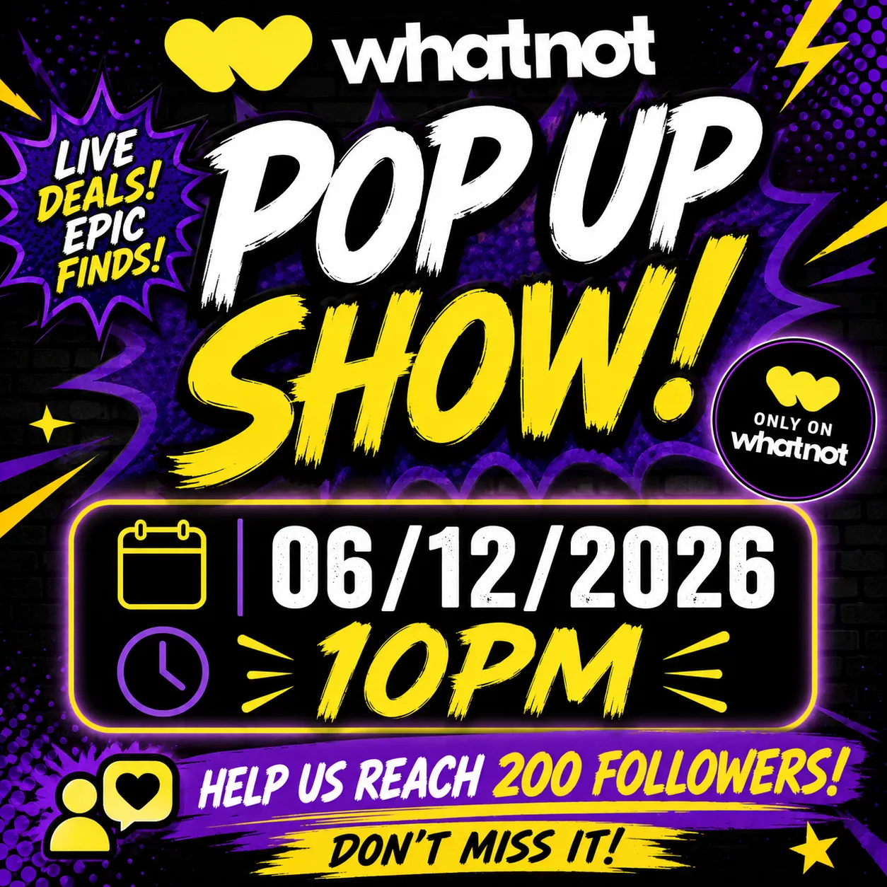 Thumbnail for live show