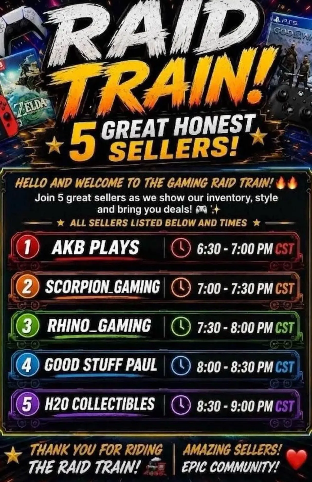 Thumbnail for live show