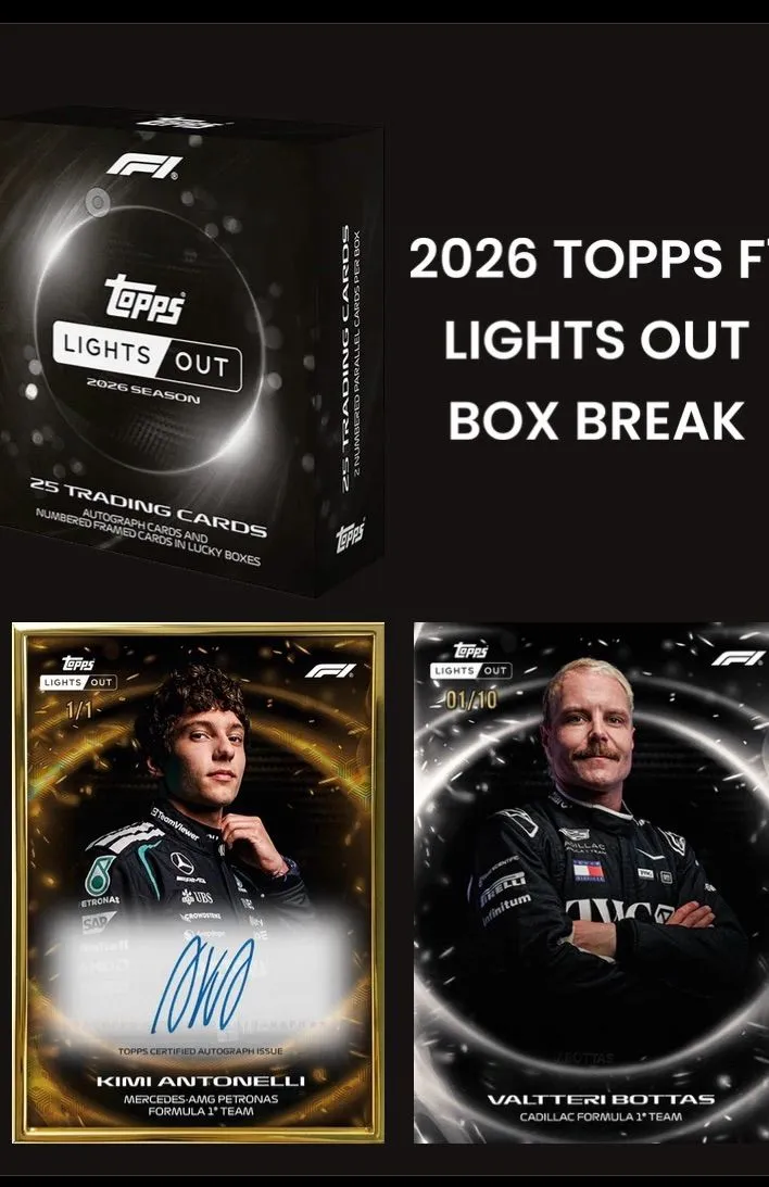 BOOKMARK!!! NEW 2026 TOPPS F1 LIGHTS OUT BOX BREAK